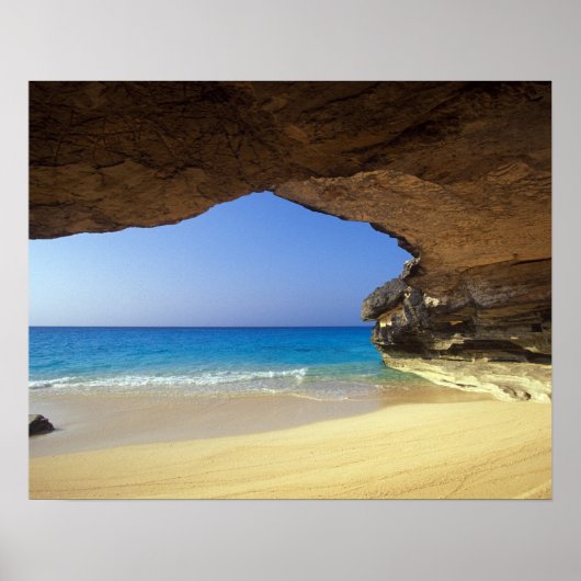 Cave at French Bay, San Salvador Island, ポスター (正面)