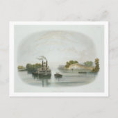 Cave-in-Rock、オハイオのビュー、プレート7 from Volum ポストカード (正面)