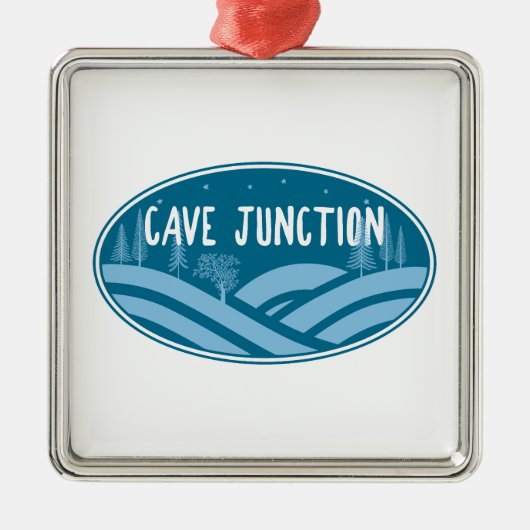 Cave Junction Oregon Outdoors メタルオーナメント (正面)