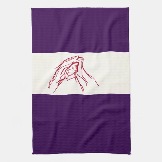 Cave Painting Kitchen Towel キッチンタオル (縦)