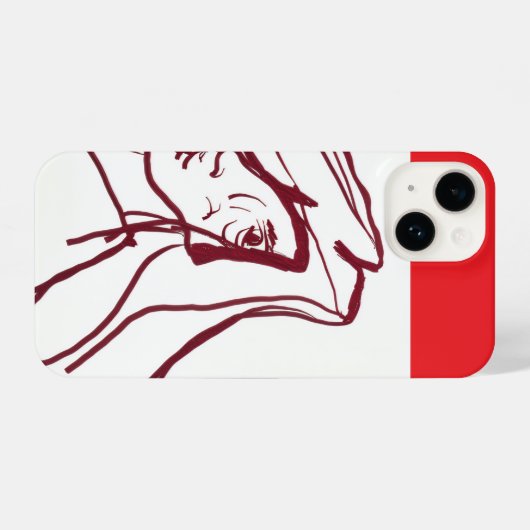 Cave Painting Phone Case iPhoneケース (裏面横)
