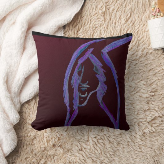 Cave Painting Series Throw Pillow クッション (ブランケット)