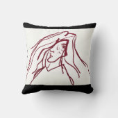 Cave Painting Series Throw Pillow クッション (裏面)