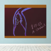 Cave Painting Stretched Canvas キャンバスプリント (インサイチュ (ウッドフロア))