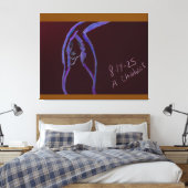 Cave Painting Stretched Canvas キャンバスプリント (インサイチュ (寝室))