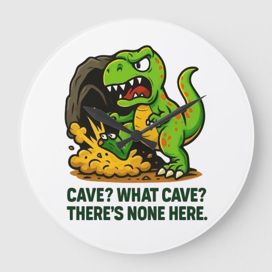 Cave? What Cave? ラージ壁時計 (正面)