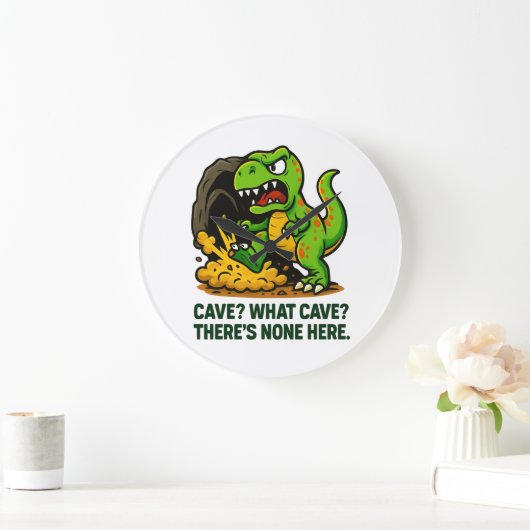 Cave? What Cave? ラージ壁時計 (ホーム)