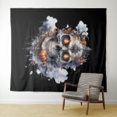 Caveira Flamejante タペストリー (インサイチュ(横))