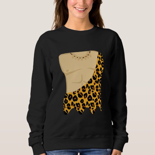 Caveman Costume Cosplay For Cave Diving Hiker Expl スウェットシャツ (正面)