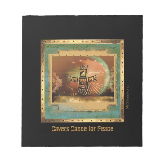 Cavers Dance for Peace小さなメモ帳 ノートパッド (正面)