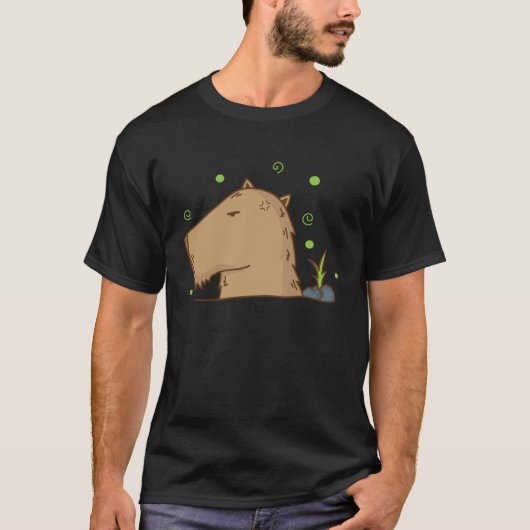 Caviidae Guinea Pig in Hibernation Tシャツ (正面)