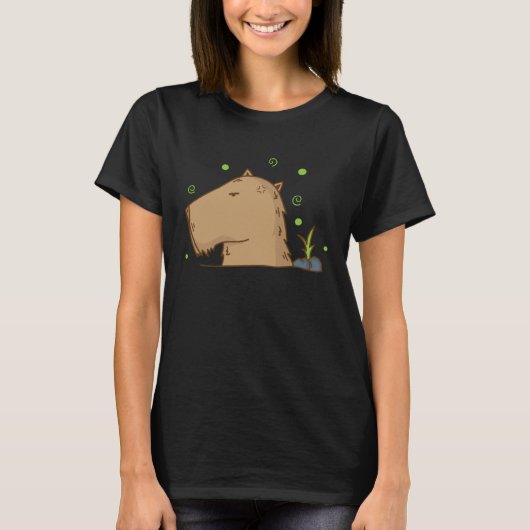 Caviidae Guinea Pig in Hibernation Tシャツ (正面)