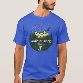 CavineRock州パークイリノイILバッジサミナルS Tシャツ