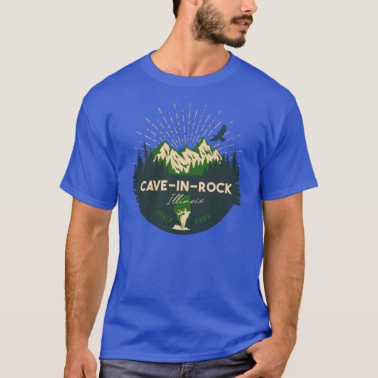 CavineRock州パークイリノイILバッジサミナルS Tシャツ (正面)