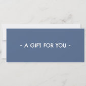 Caving Gift Certificate 招待状 (裏面)