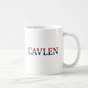 CAVLEN Gradient Logo Mug - Modern Red and Blue Des コーヒーマグカップ