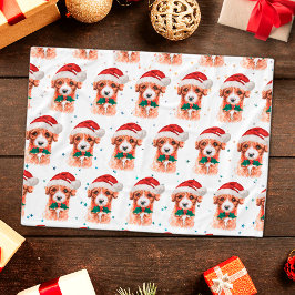 Cavoodle Dog Breed Christmas Stars フリースブランケット