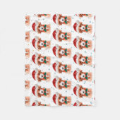 Cavoodle Dog Breed Christmas Stars フリースブランケット (正面)