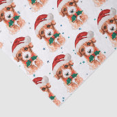 Cavoodle Dog Breed Christmas Stars 薄葉紙 (詳細)