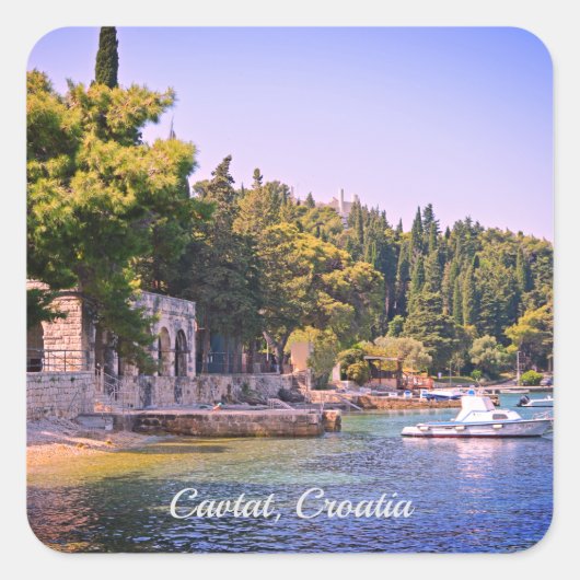 Cavtat, Croatia View ofビーチ スクエアシール (正面)