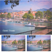 Cavtat, Croatia view of the Town Sticker Cut シール (正面)