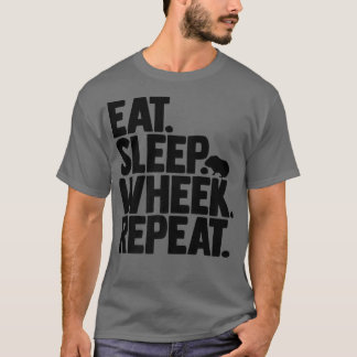 Cavy Lovers Guinea Pig Owners Eat, Sleep, Wheek, R Tシャツ