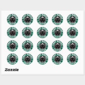 Cavy Rocks Coffee Sticker ラウンドシール (シート)