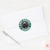 Cavy Rocks Coffee Sticker ラウンドシール (封筒)