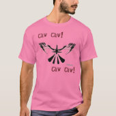 Caw Cawメンズバーンアウトシャツ Tシャツ (正面)