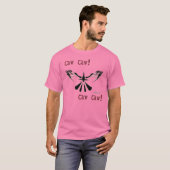 Caw Cawメンズバーンアウトシャツ Tシャツ (正面フル)