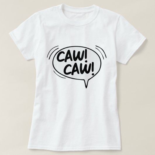 CAW CAW AOS Tシャツ (デザイン正面)
