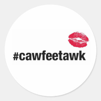 #cawfeetawk (ステッカー) ラウンドシール