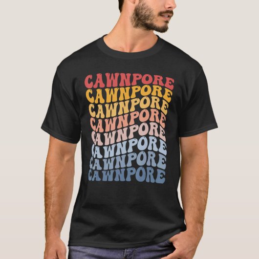 Cawnpore City Groovy Retro Tシャツ (正面)