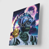 CAYCタイムウォールクロック スクエア壁時計 (傾斜)