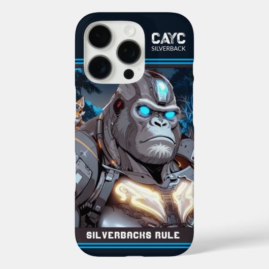 CAYC シルバーバックス ルール Case-Mate iPhoneケース (裏面)