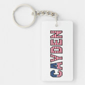 Cayden Name Vorname USA Flagge Anhänger Schlüssel キーホルダー (正面)