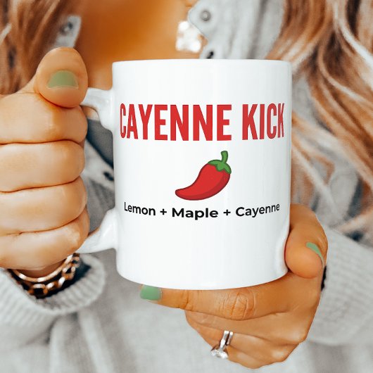 Cayenne Kick Lemon Maple Recipe コーヒーマグカップ