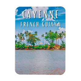 Cayenne, la porte d'entrée de la Guyane française マグネット