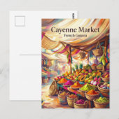Cayenne Market French Guiana ポストカード (正面/裏面)