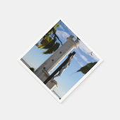 Cayeux sur Merフランスの灯台とカルヴァリ スタンダードカクテルナプキン (角)