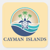 Cayman Islands Caribbean スクエアシール (正面)