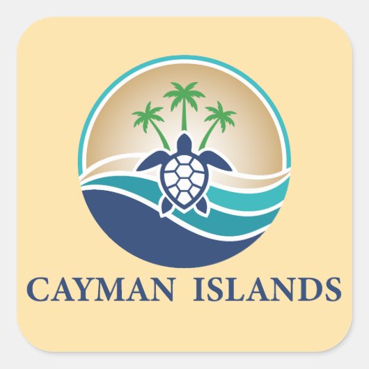 Cayman Islands Caribbean スクエアシール (正面)