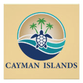 Cayman Islands Caribbean ポスター (正面)