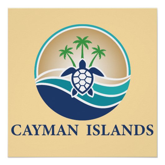 Cayman Islands Caribbean ポスター (正面)