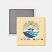 Cayman Islands Caribbean マグネット (正面/裏面)