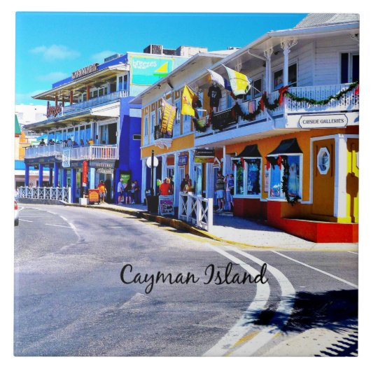 Cayman Islands Colorful Shops タイル (正面)