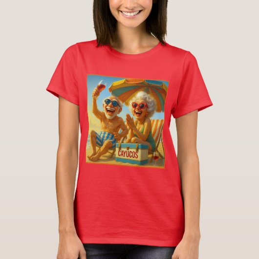 "CAYUCOS FOREVER クール TEE"。 Tシャツ (正面)