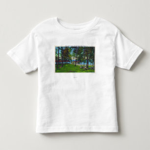 Cayuga湖の州立公園場面 トドラーTシャツ