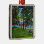 Cayuga湖の州立公園場面 メタルオーナメント (右)