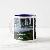 CAYUGA湖、スチュワート公園のマグ ツートーンマグカップ (正面左)